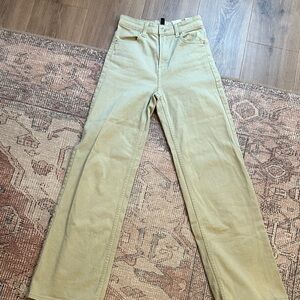 H&M Women's Straight Leg Jeans in Tan